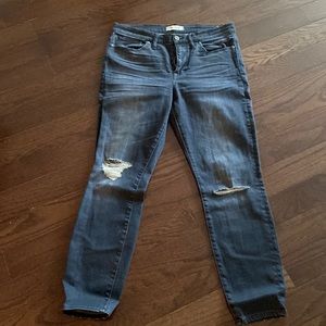 Madewell Black Distressed Jean